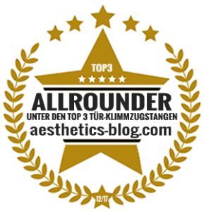 Die Klimmzugstange "Get Strong" von Sportastisch wurde vom aesthetics-blog.com zum Testsieger der Allrounder gewählt.