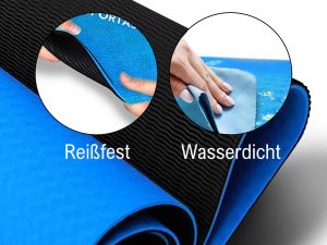 Reißfeste und wasserdichte Yogamatte